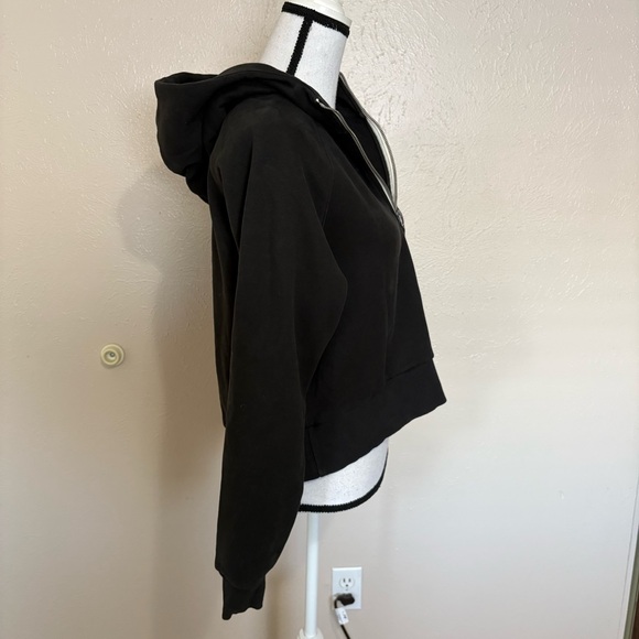 Vuori Restore Half Zip Hoodie Washed Black Long Sleeves Womens Size Small - Picture 4 of 11